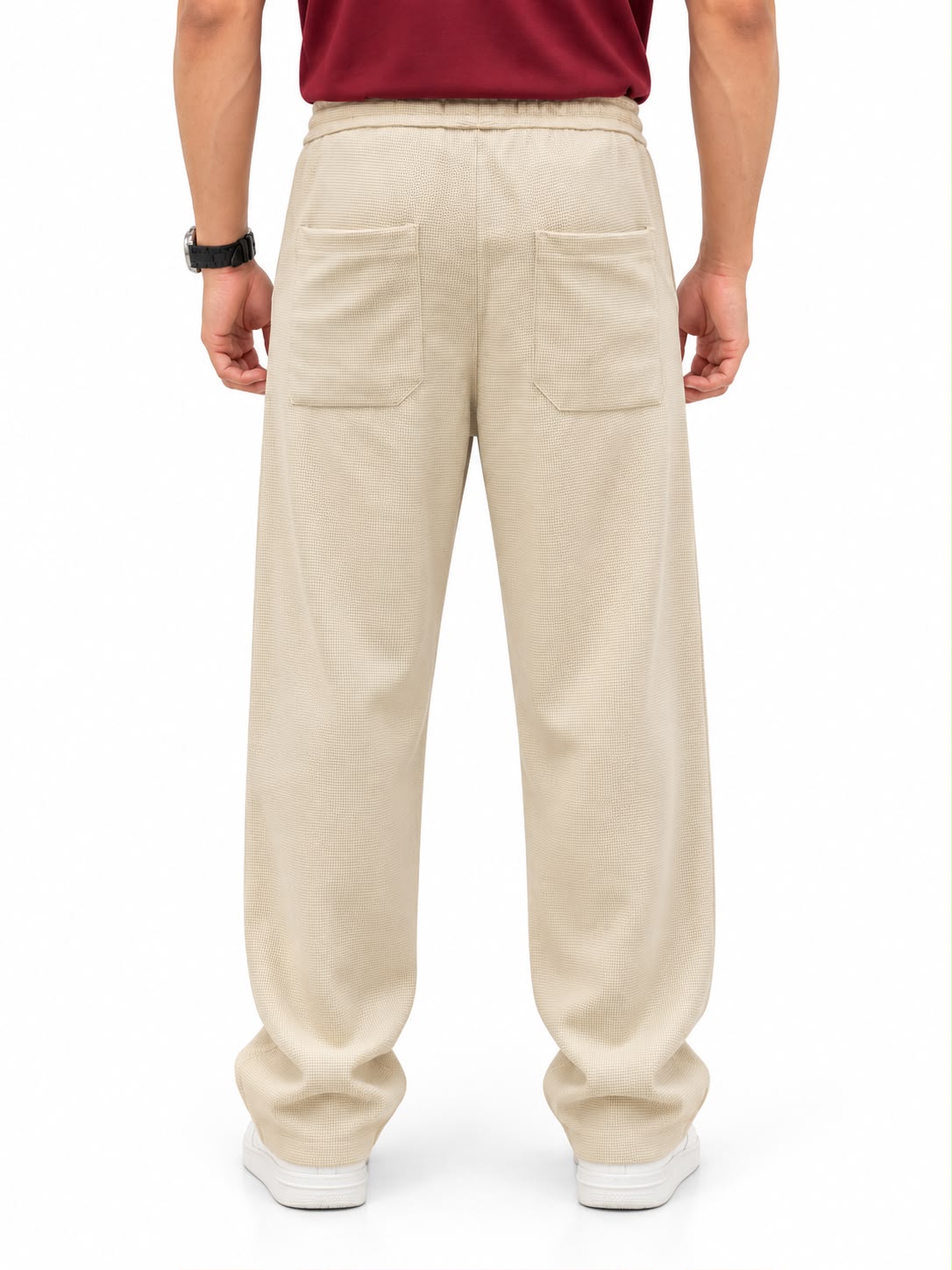 Men’s Textured Baggy Trouser