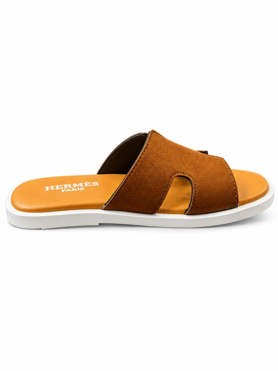 Men’s Premium H-Style Suede-Look Slides