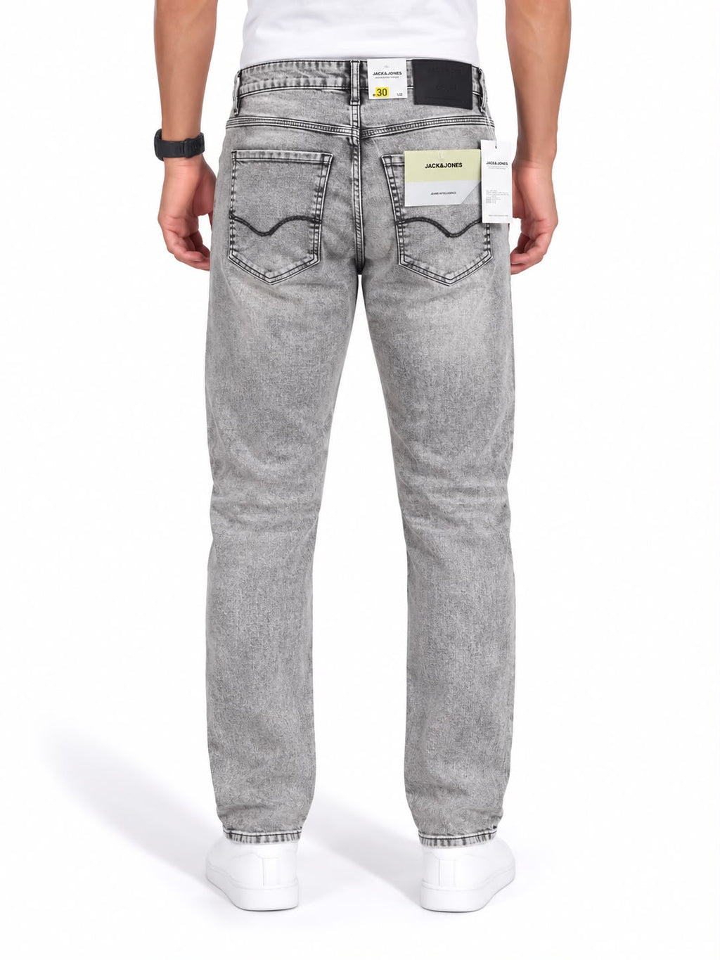 Men’s Jeans – Grey Printed Denim