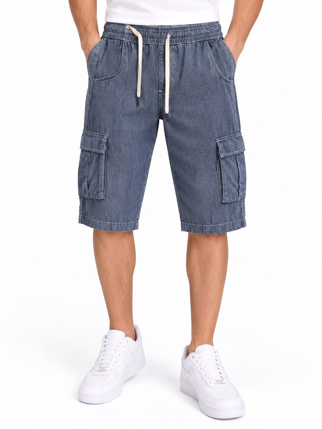 Men’s Denim Cargo Shorts