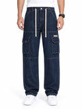 Men’s Dark Navy Danim Cargo Jeans