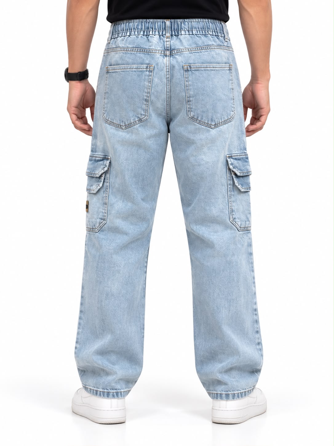 Men’s Baggy Denim Cargo Pants