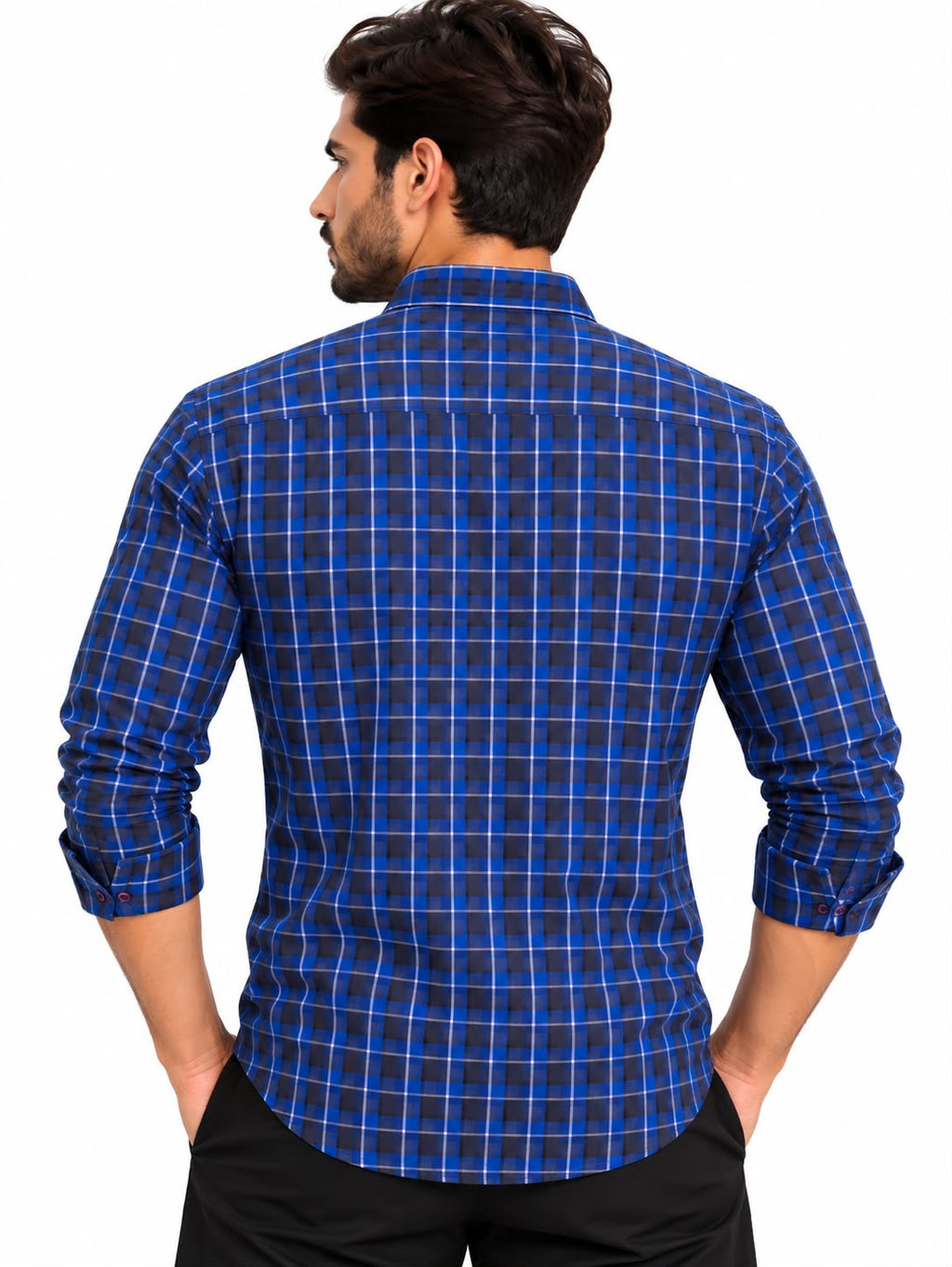 Men’s Blue Check Shirt