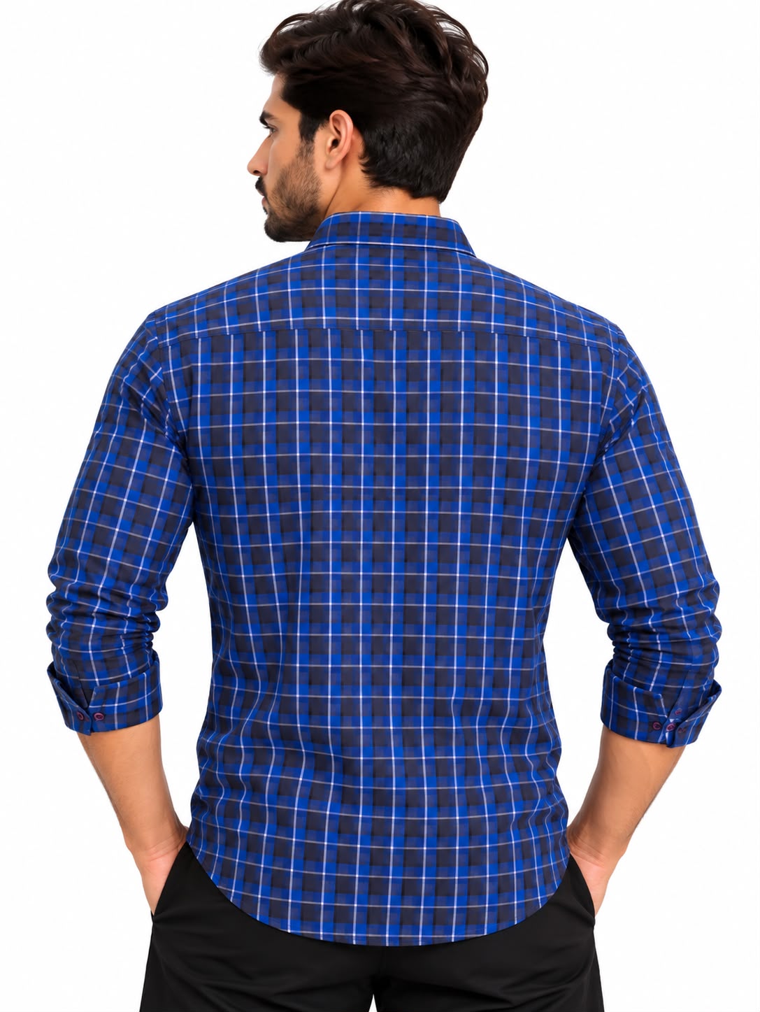 Men’s Blue Check Shirt