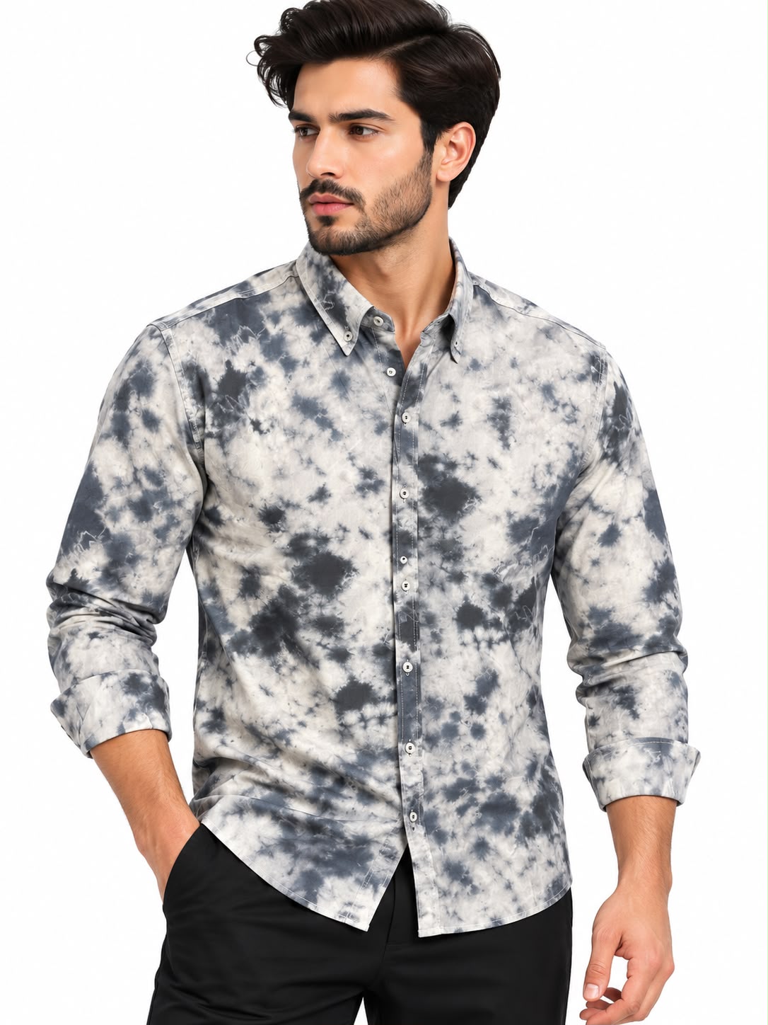 Men’s Tie-Dye Casual Shirt