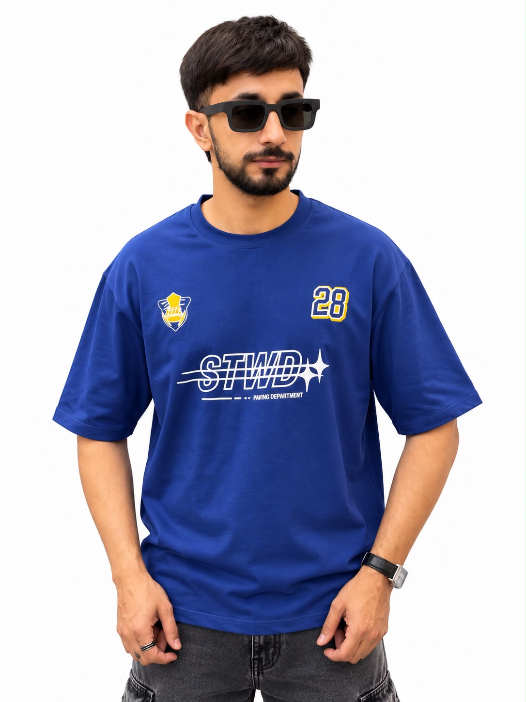 Men’s STWD Number 28 Graphic Oversized T-Shirt