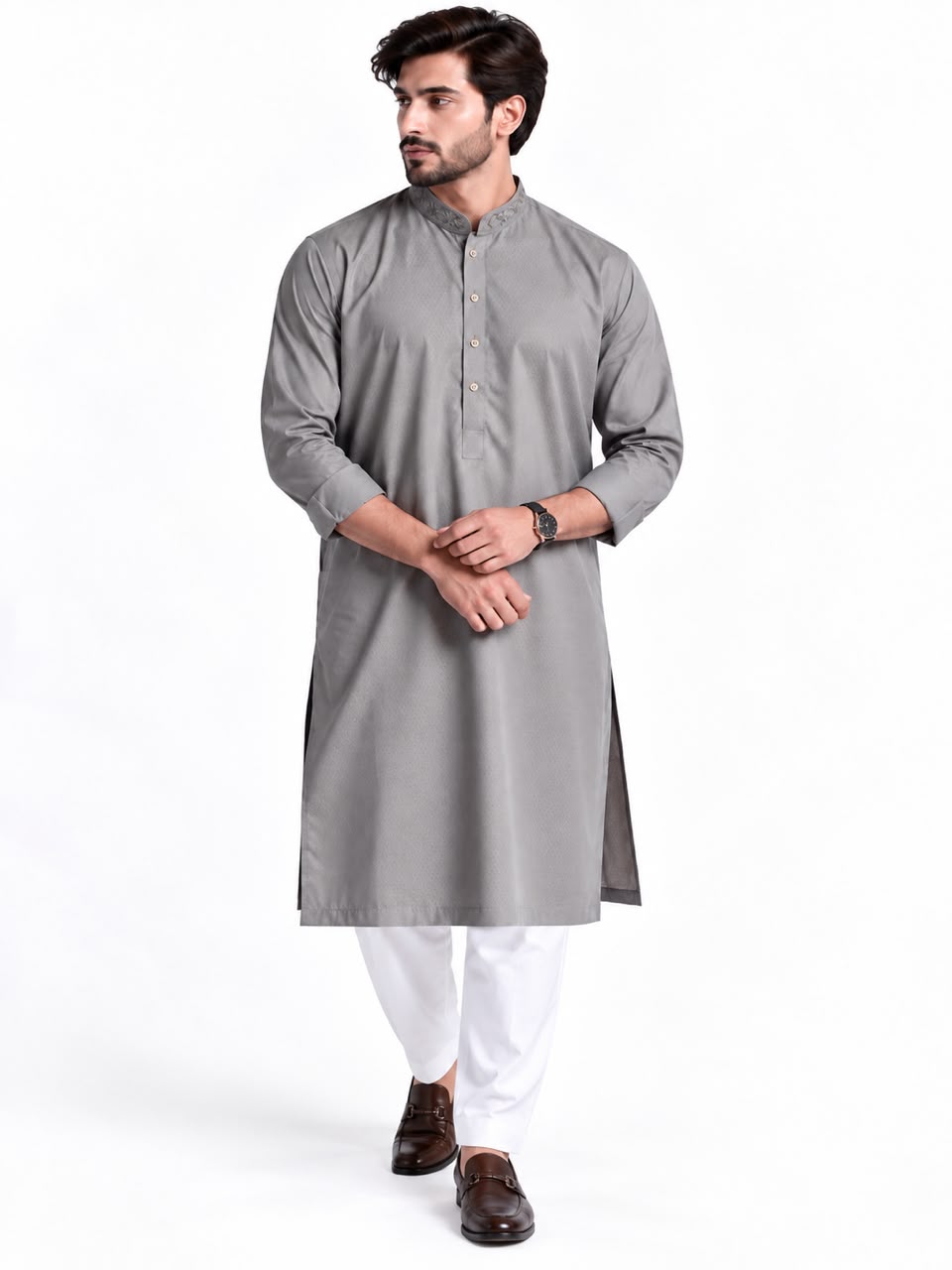 BANTHAN Men’s Premium Textured Kurta