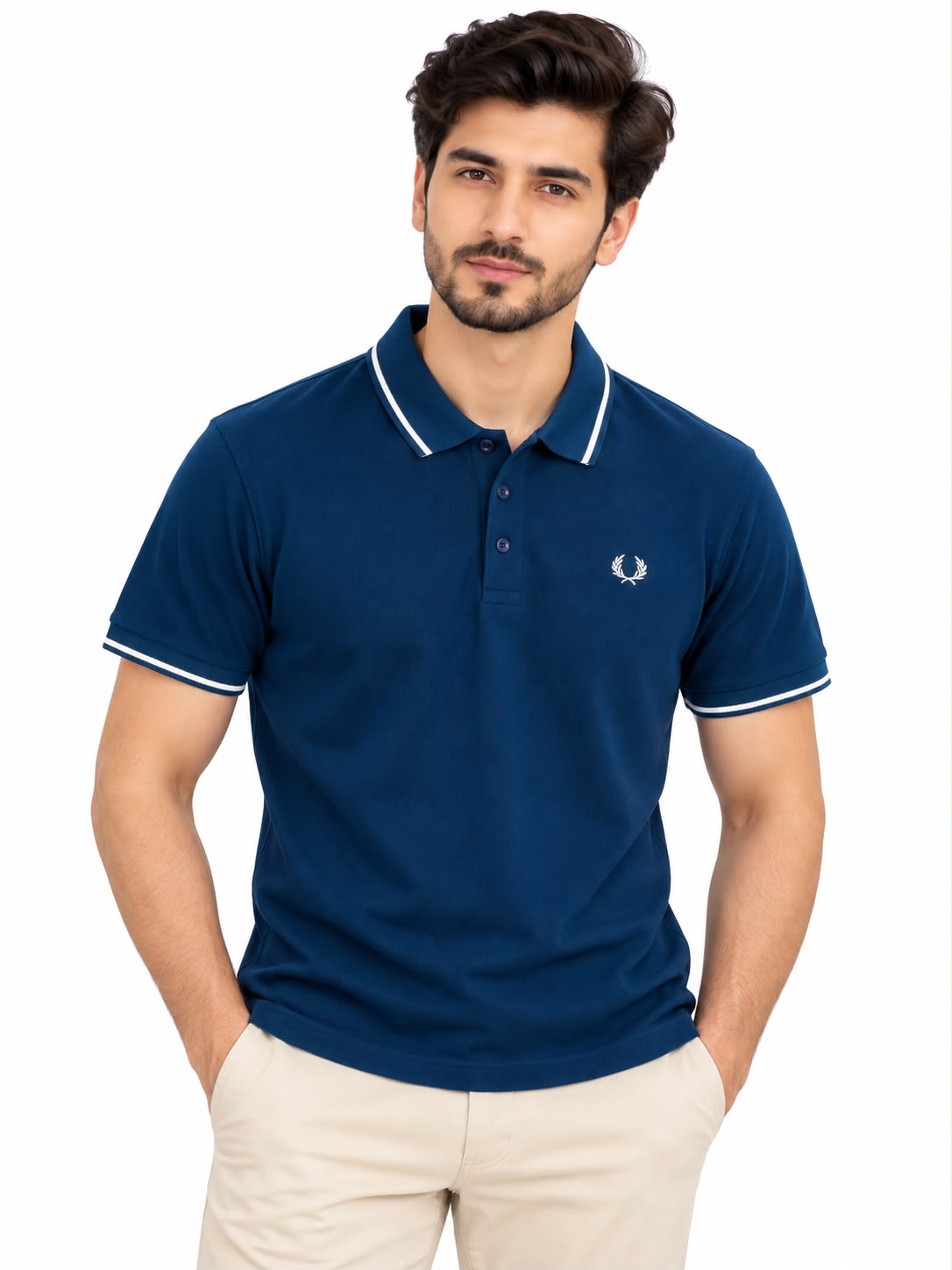 Men’s Premium Contrast Trim Polo Shirt
