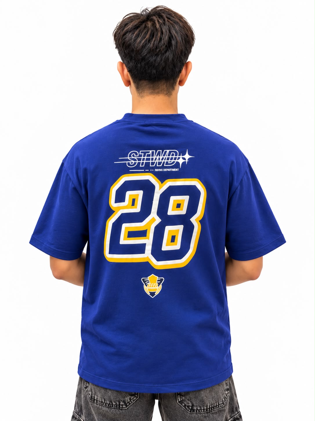 Men’s STWD Number 28 Graphic Oversized T-Shirt
