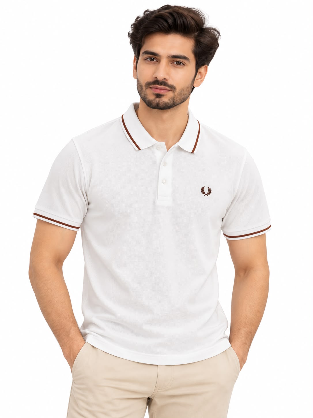 Men’s Premium Contrast Trim Polo Shirt