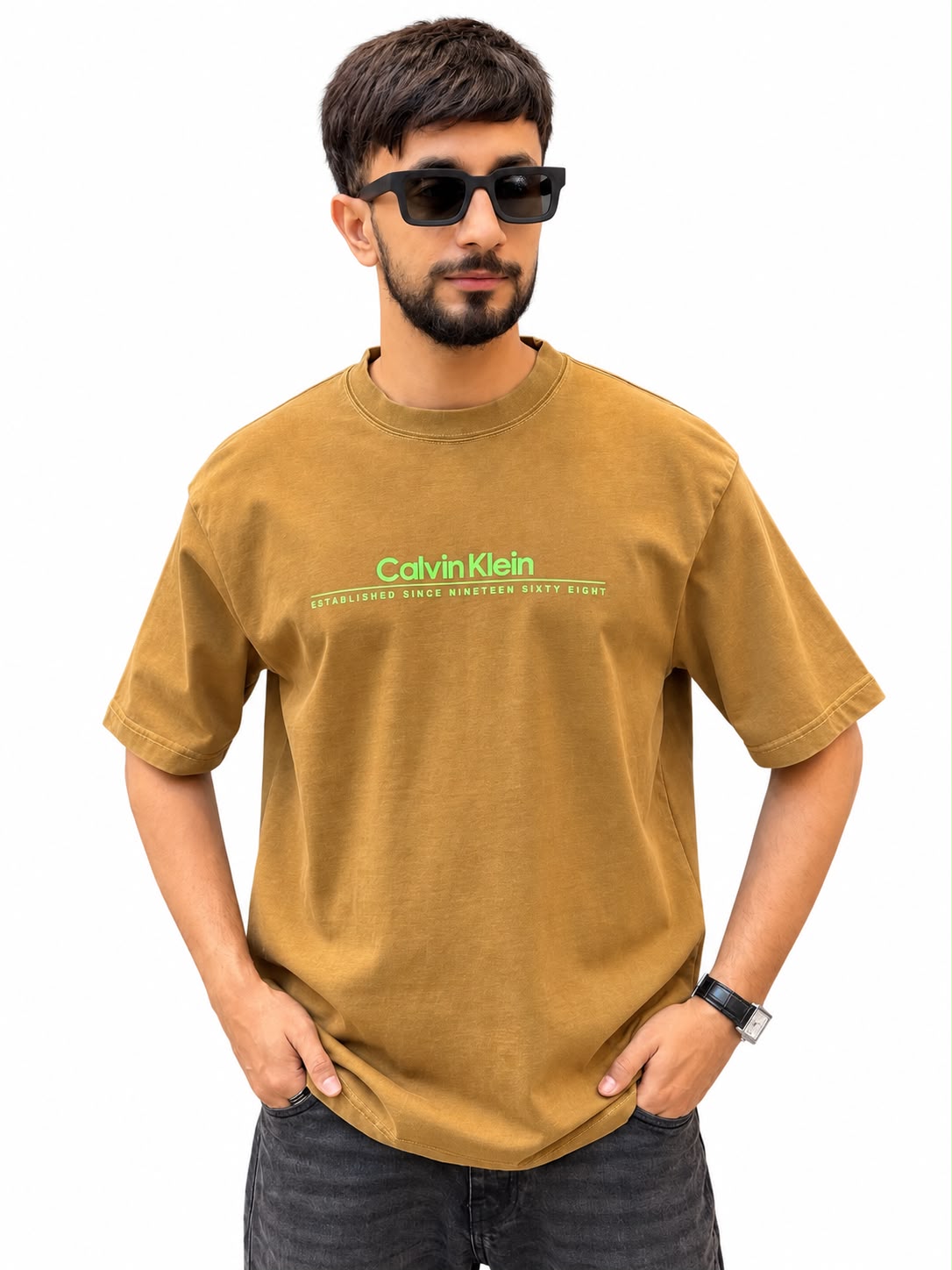 Men’s Oversized Washed Logo T-Shirt