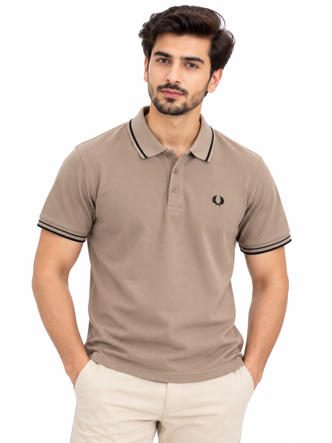 Men’s Premium Contrast Trim Polo Shirt