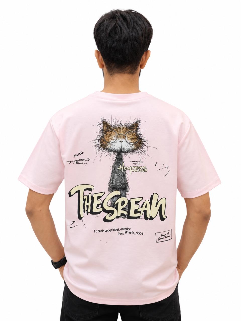 Men’s Cartoon Graphic Oversized T-Shirt