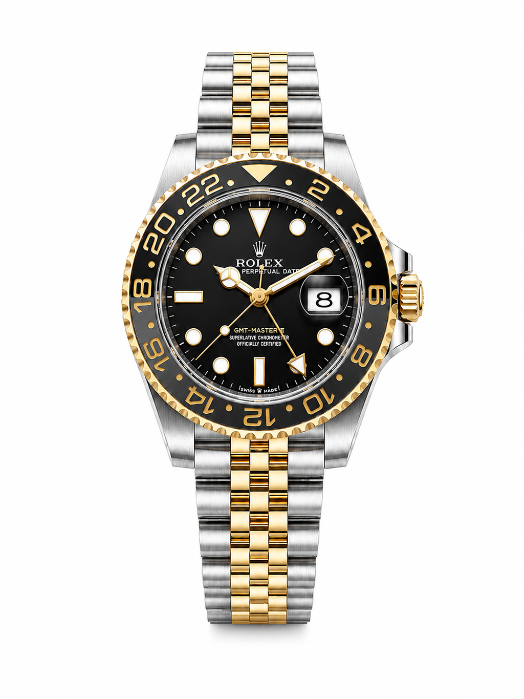 Classic Black Dial Gold Accent Watch