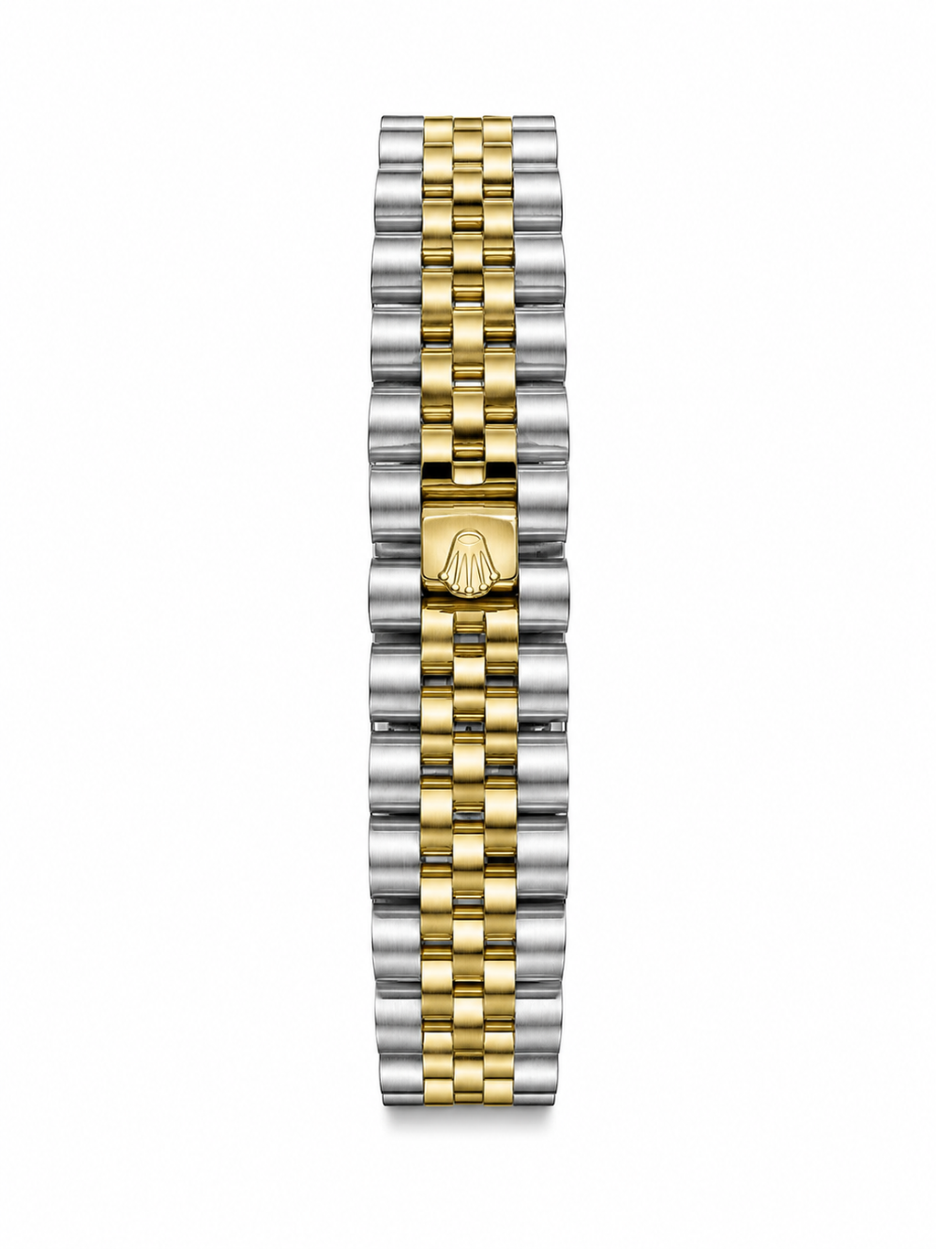 Luxury Two-Tone Open Heart Watch – Red Dial
