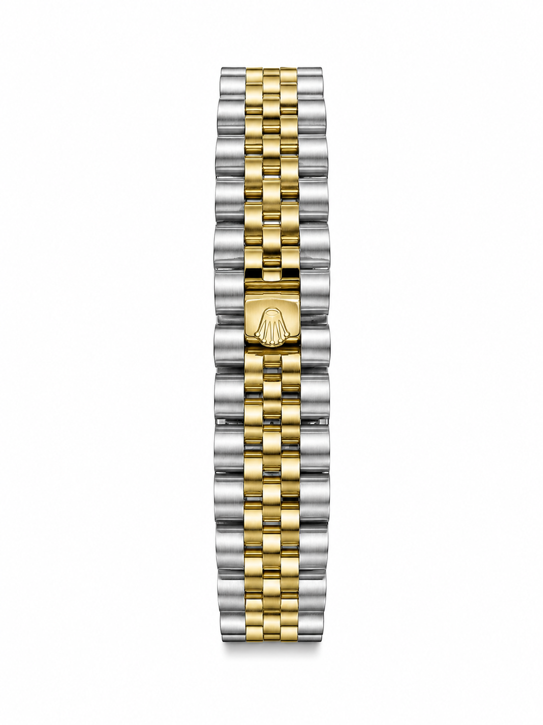 Luxury Two-Tone Open Heart Watch – Red Dial