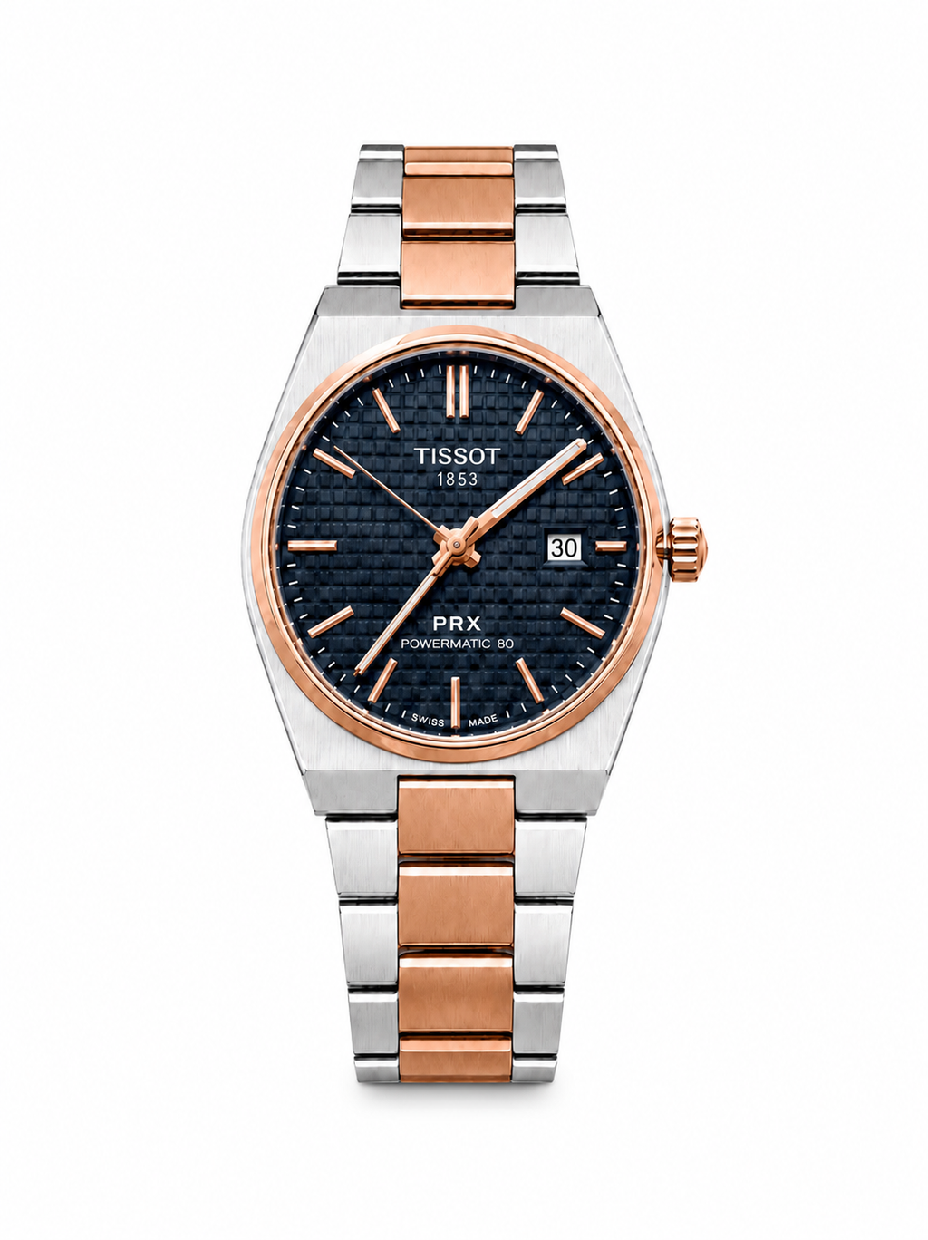 Tissot PRX Style Rose Gold & Silver Watch