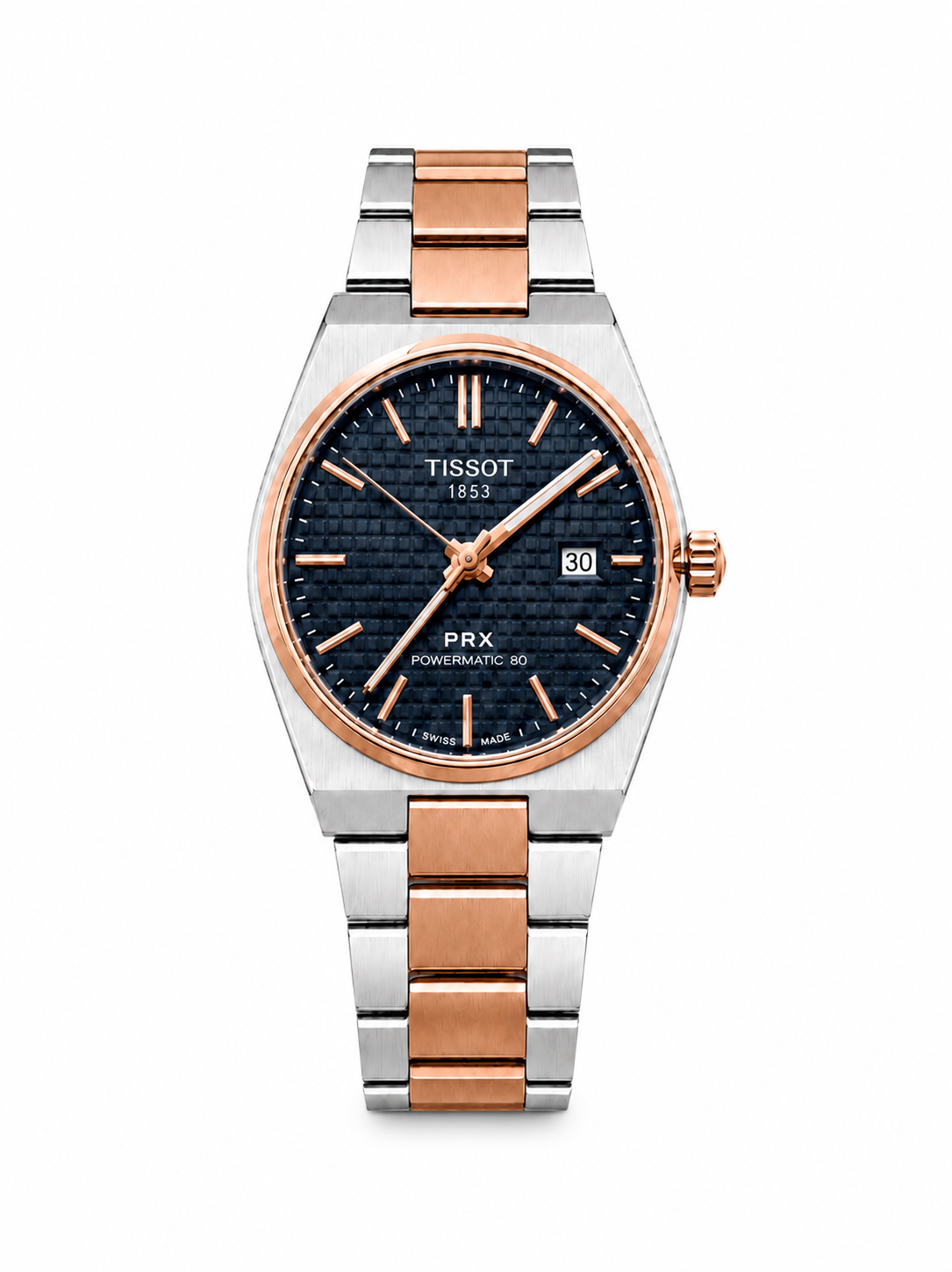 Tissot PRX Style Rose Gold & Silver Watch