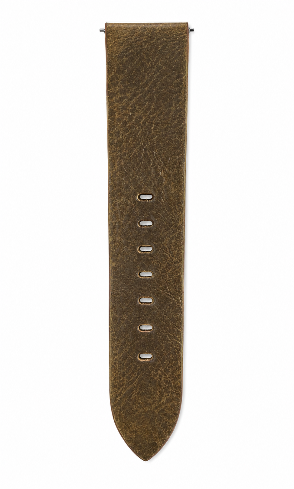 TOMI Men's Black Case Brown Leather Strap Watch