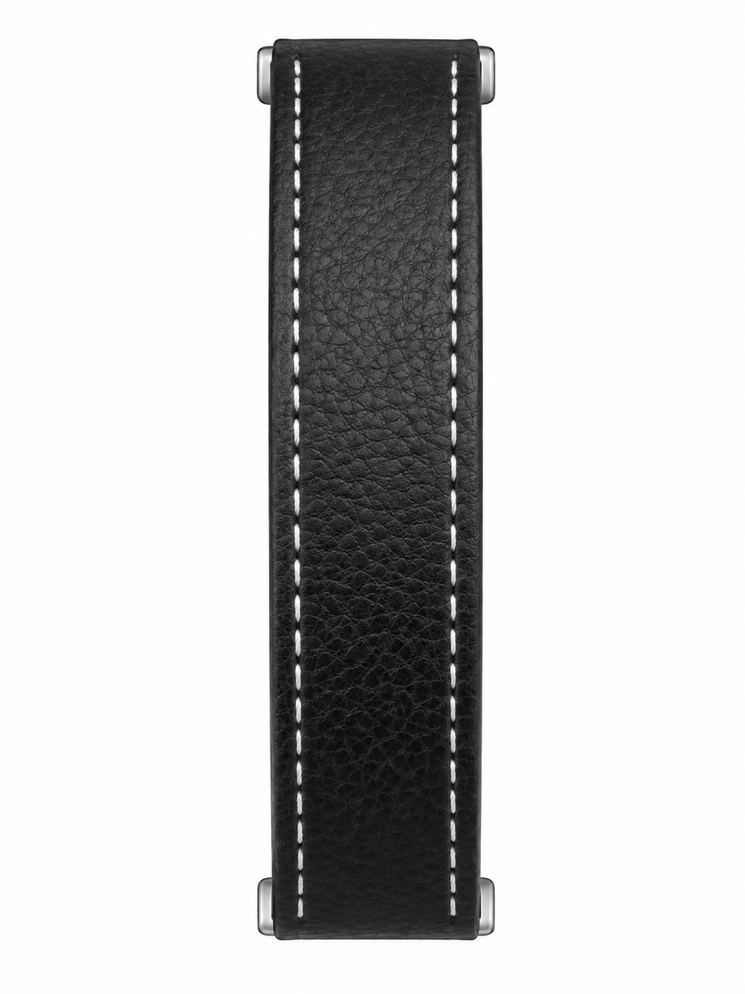 TOMI Men’s Luxury Watch – Silver Case, White Dial, Black Leather Strap & Moon Phase Design