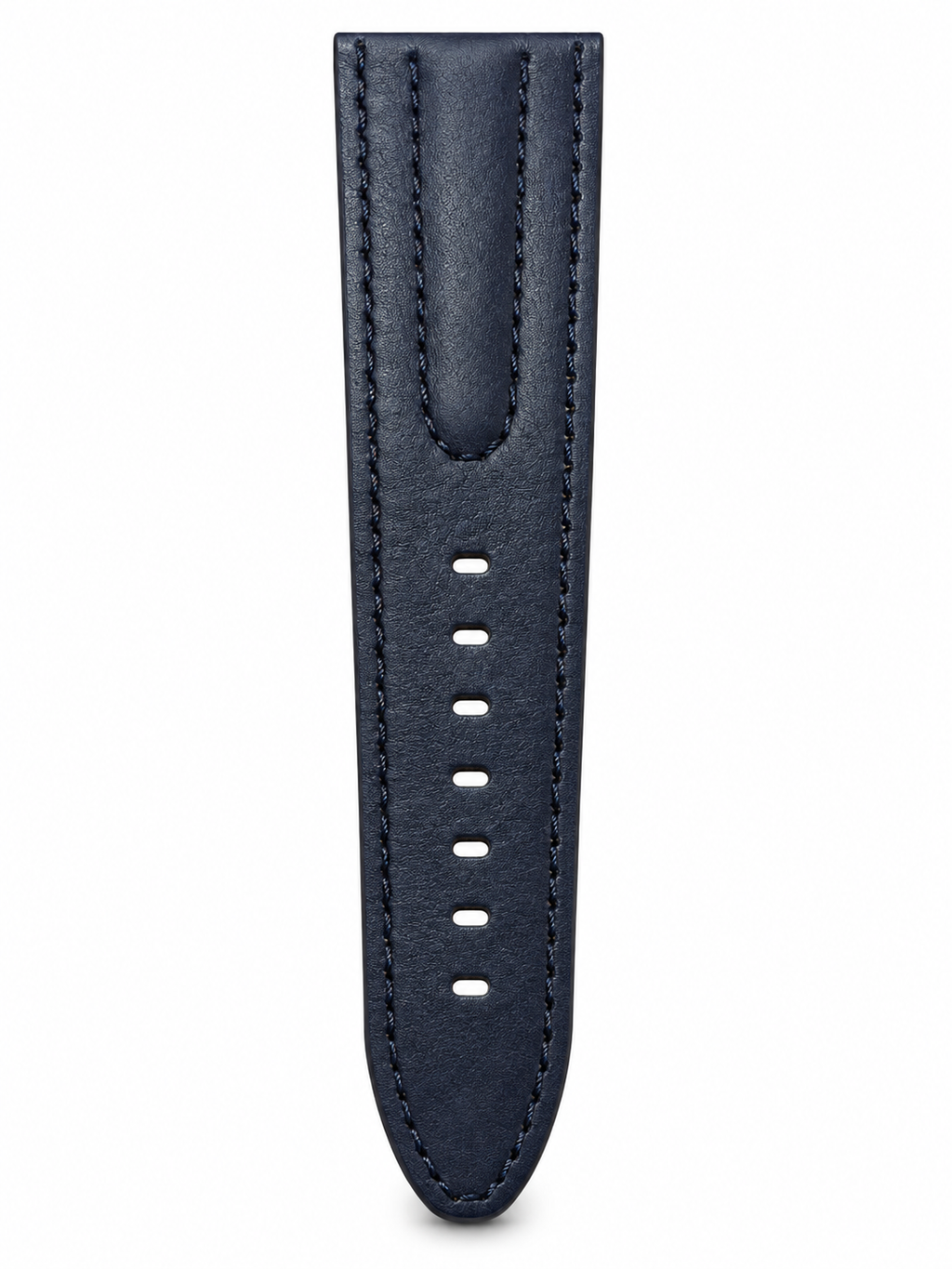 Men’s Blue & Silver Luxury Analog Watch with Textured Leather Strap