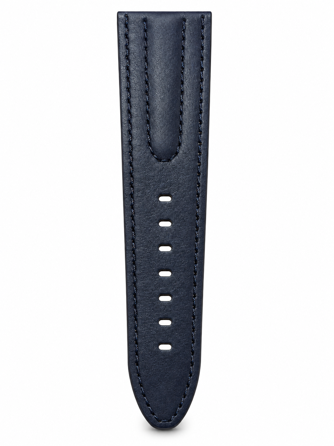 Men’s Blue & Silver Luxury Analog Watch with Textured Leather Strap