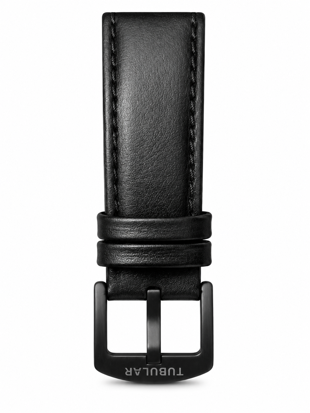 Men’s Black Luxury Analog Watch with Textured Leather Strap