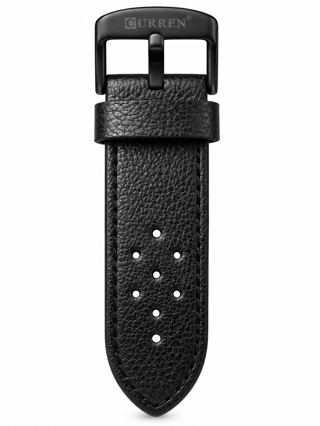 Men’s Curren Black & Gold Sports Leather Strap Analog Watch