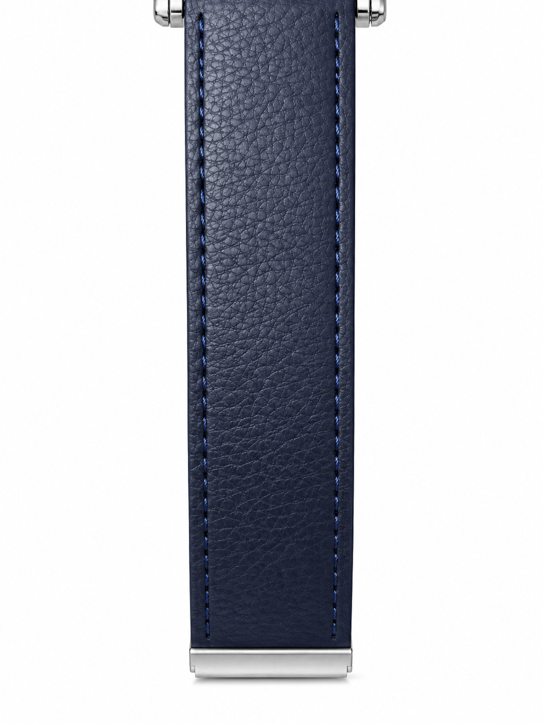 Tomi Men's Blue Leather Strap Analog Watch with Moonphase Dial