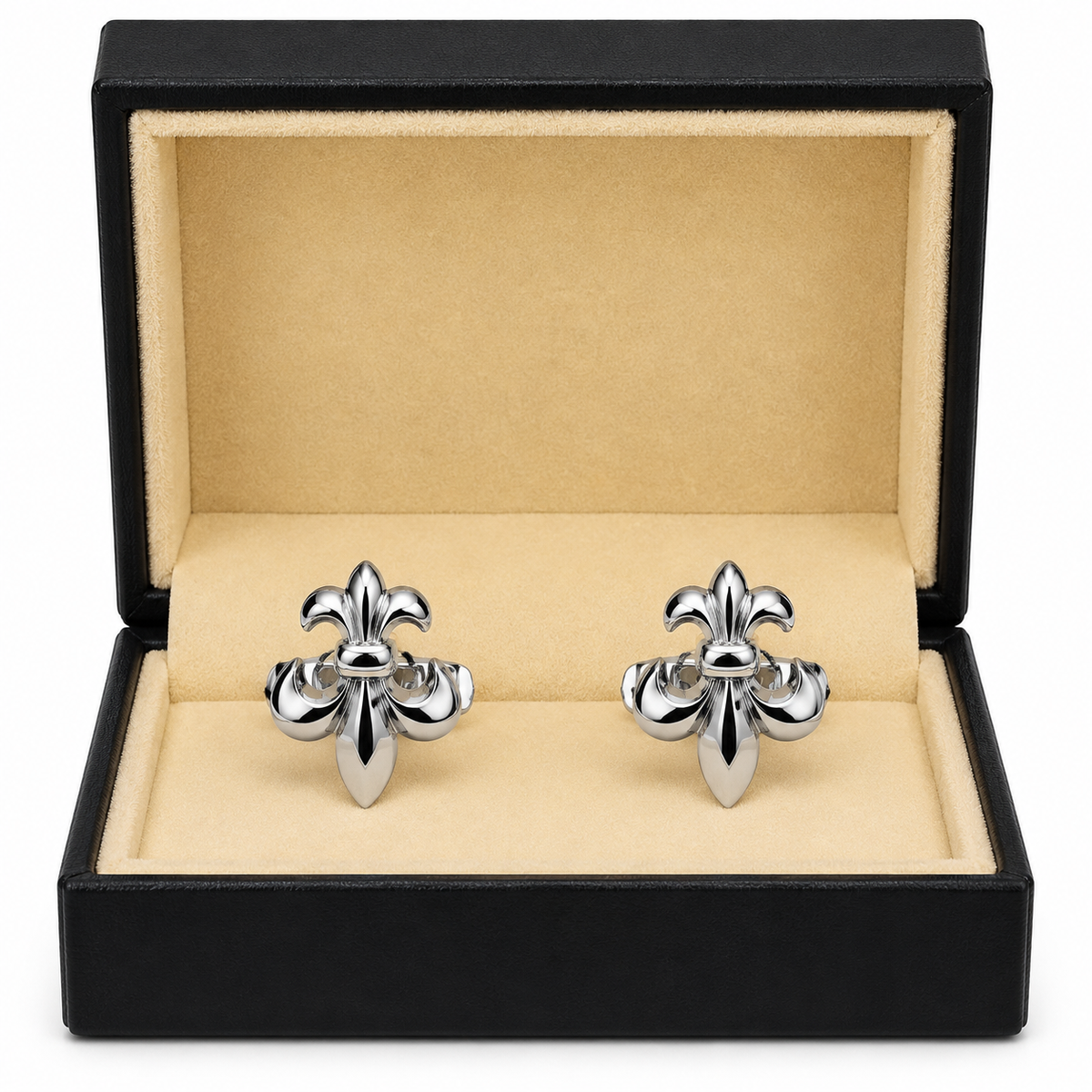 Silver Fleur-de-Lis Cufflinks
