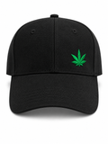 Black Green Leaf Baseball Cap
