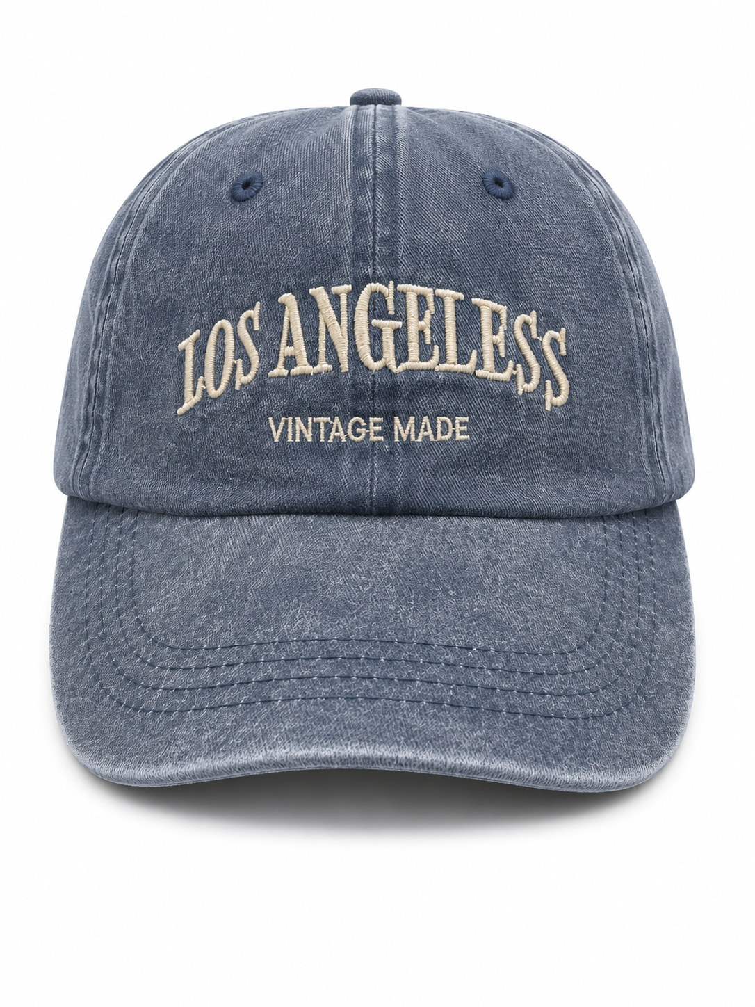 Vintage Washed Denim Cap – Los Angeles