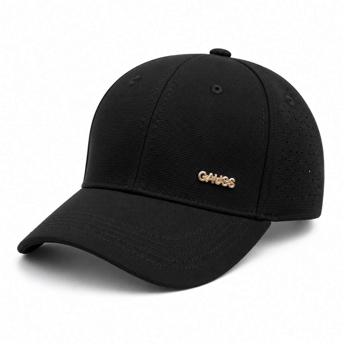 Premium Black GAUSS Embroidered Baseball Cap