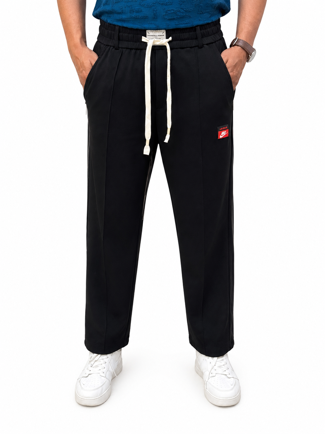 Nike Men’s Black Straight-Leg Trouser