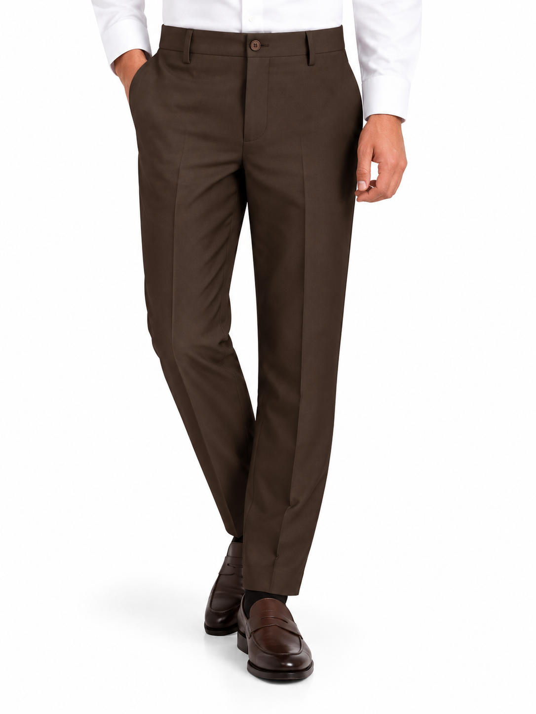 Men’s Classic Brown Dress Pants
