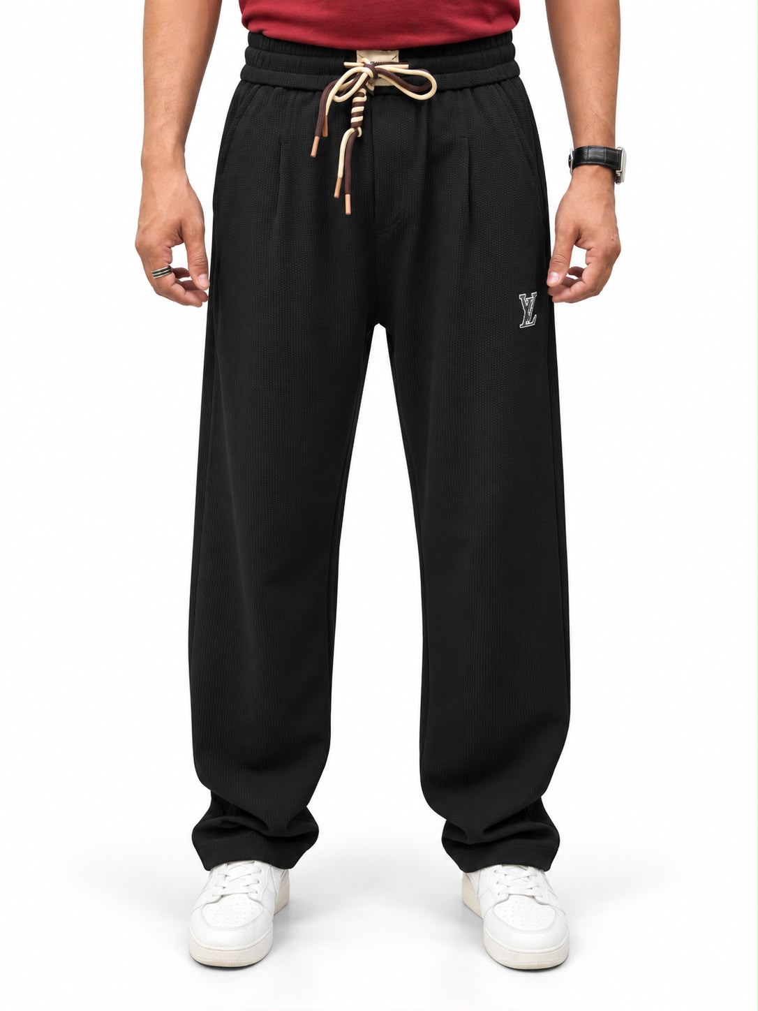 Men’s Textured Relaxed Fit Jogger Trouser