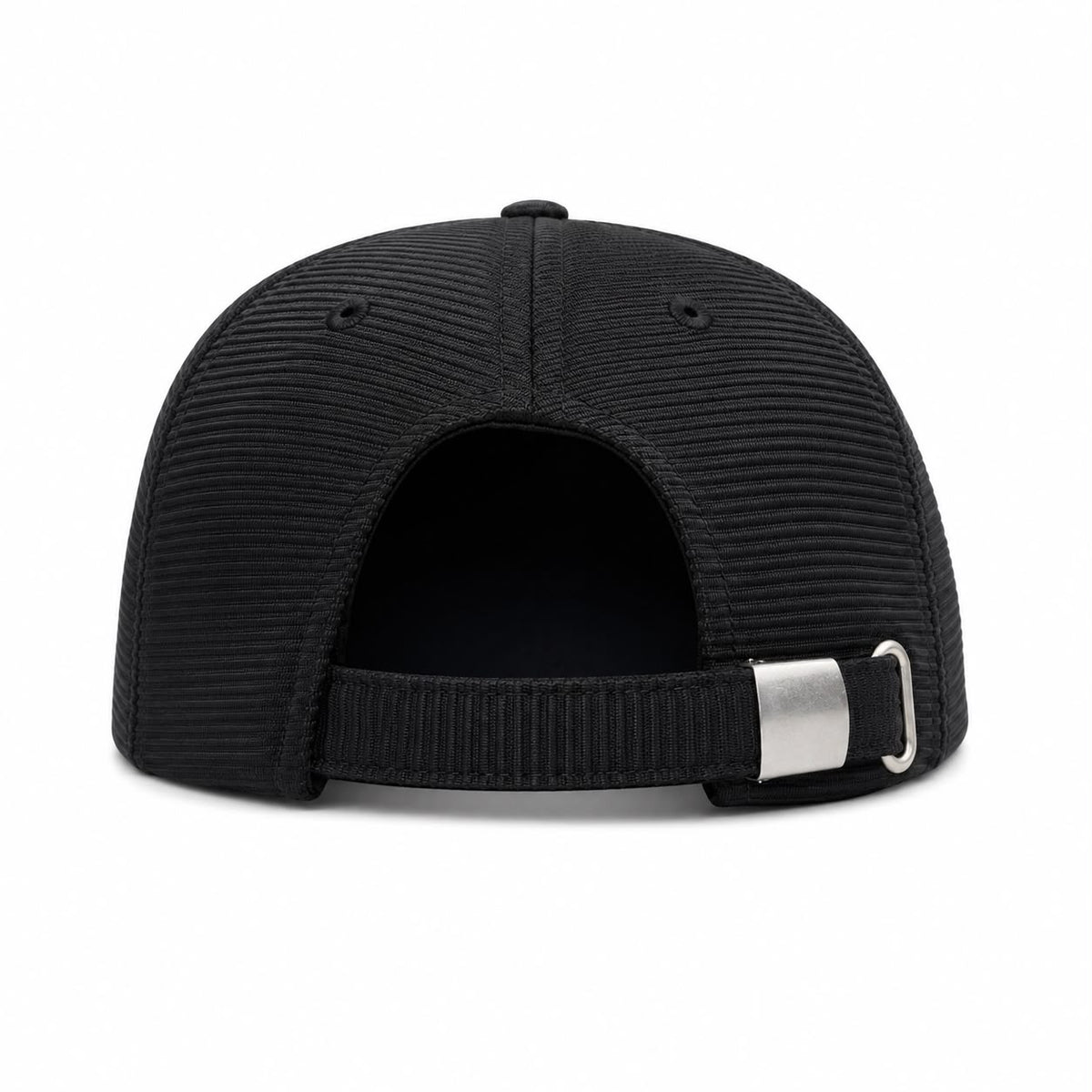 Ribbed 46 Embroidered Baseball Cap – Black