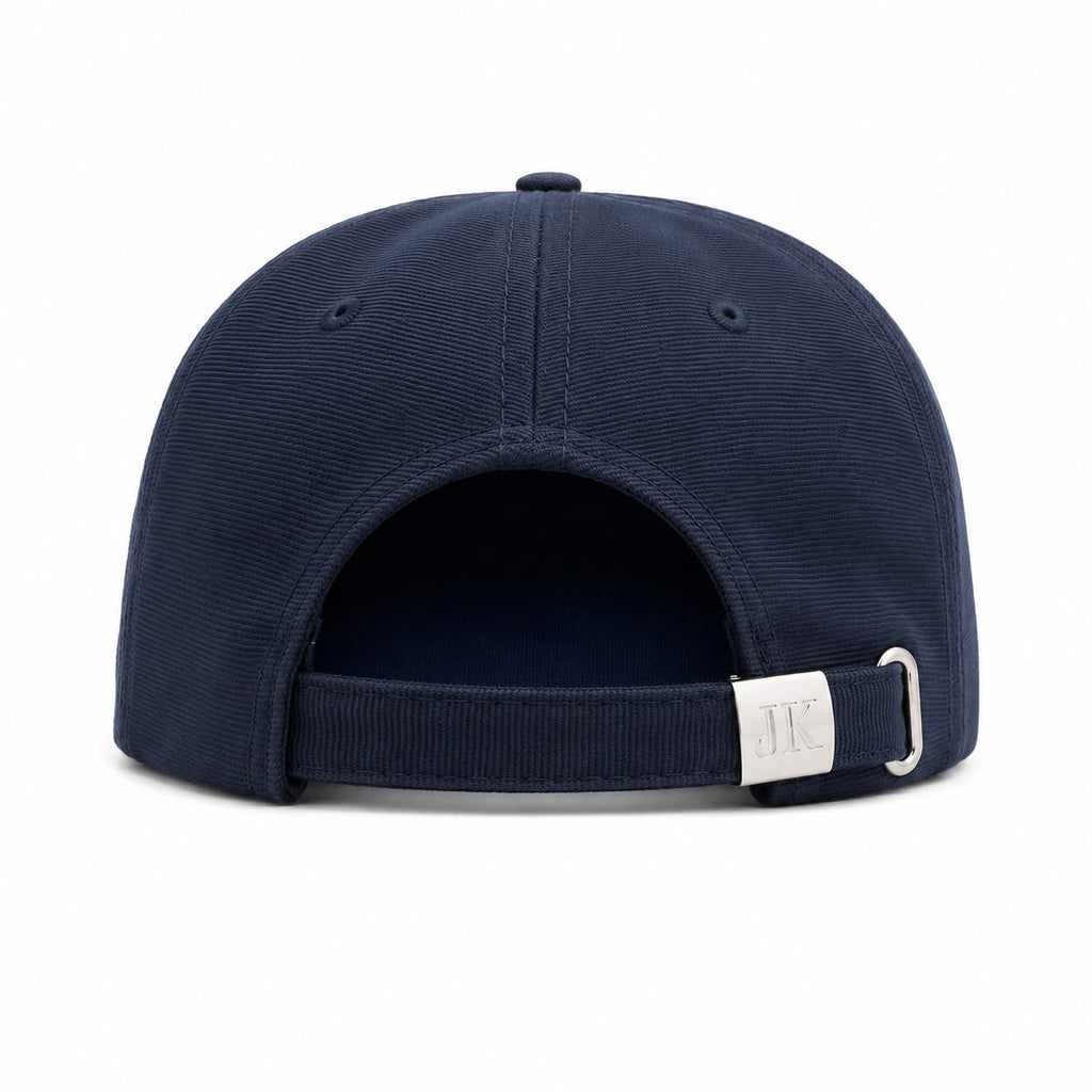 Premium Navy Blue Ribbed Baseball Cap