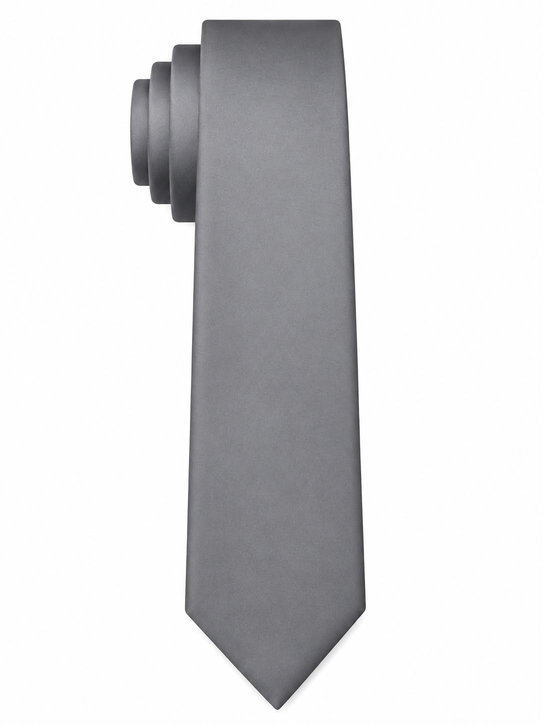 Men’s Solid Formal Necktie – Classic Satin Finish