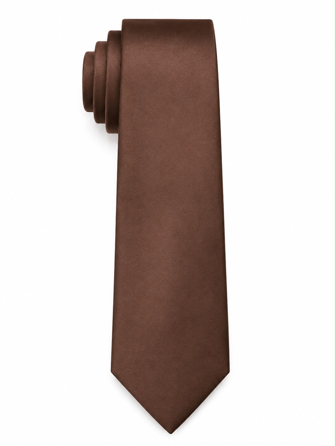 Men’s Solid Formal Necktie – Classic Satin Finish