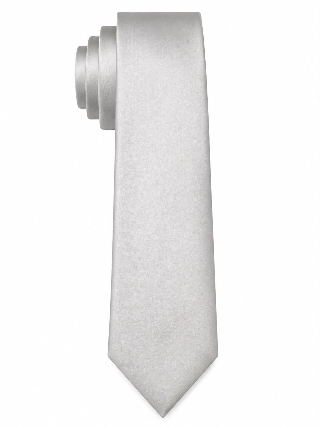 Men’s Solid Formal Necktie – Classic Satin Finish