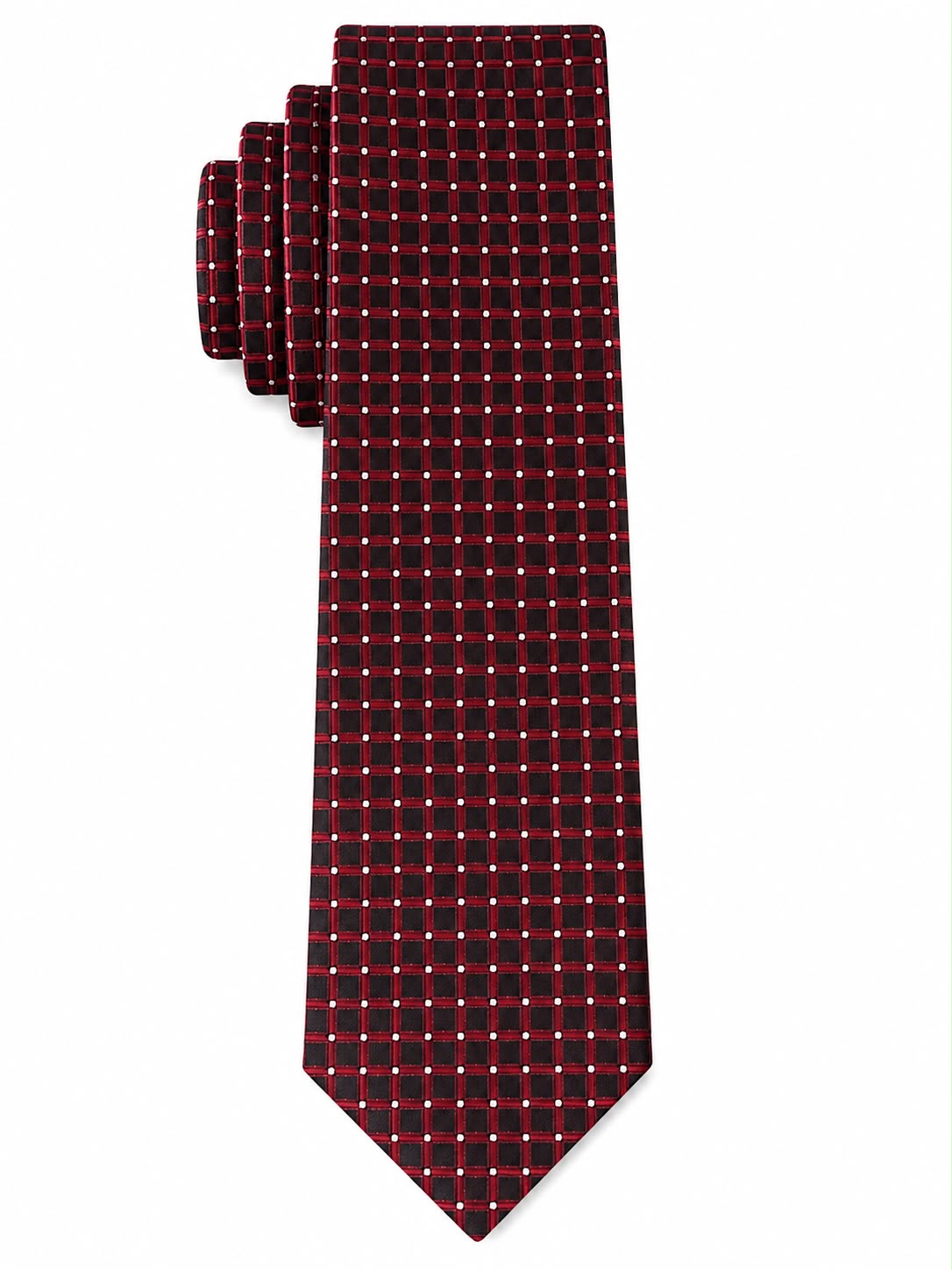 Men’s Checkered Pattern Formal Necktie