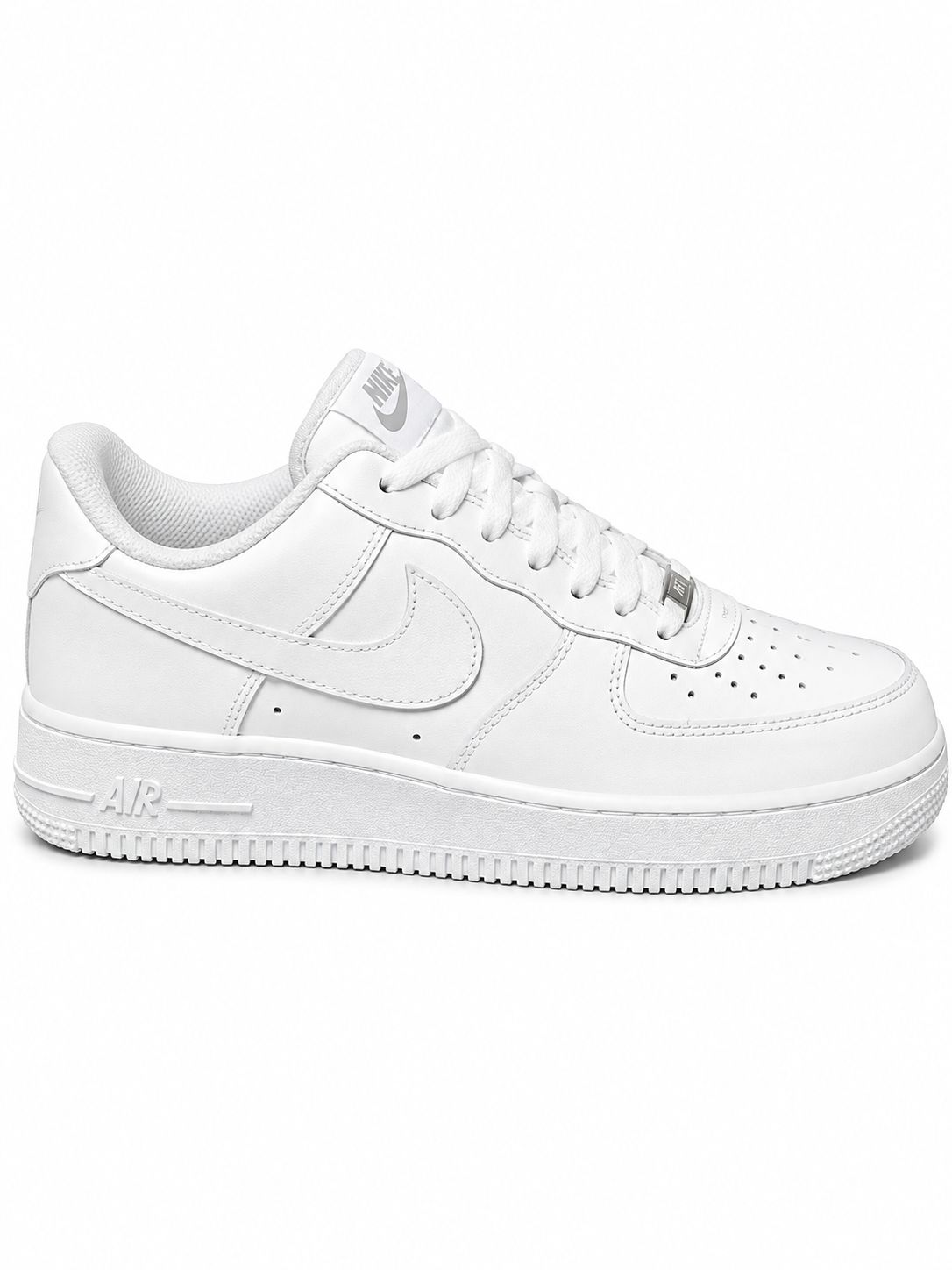 Nike Air Force 1 Style Sneakers – Classic All-White Low-Top Casual Shoes