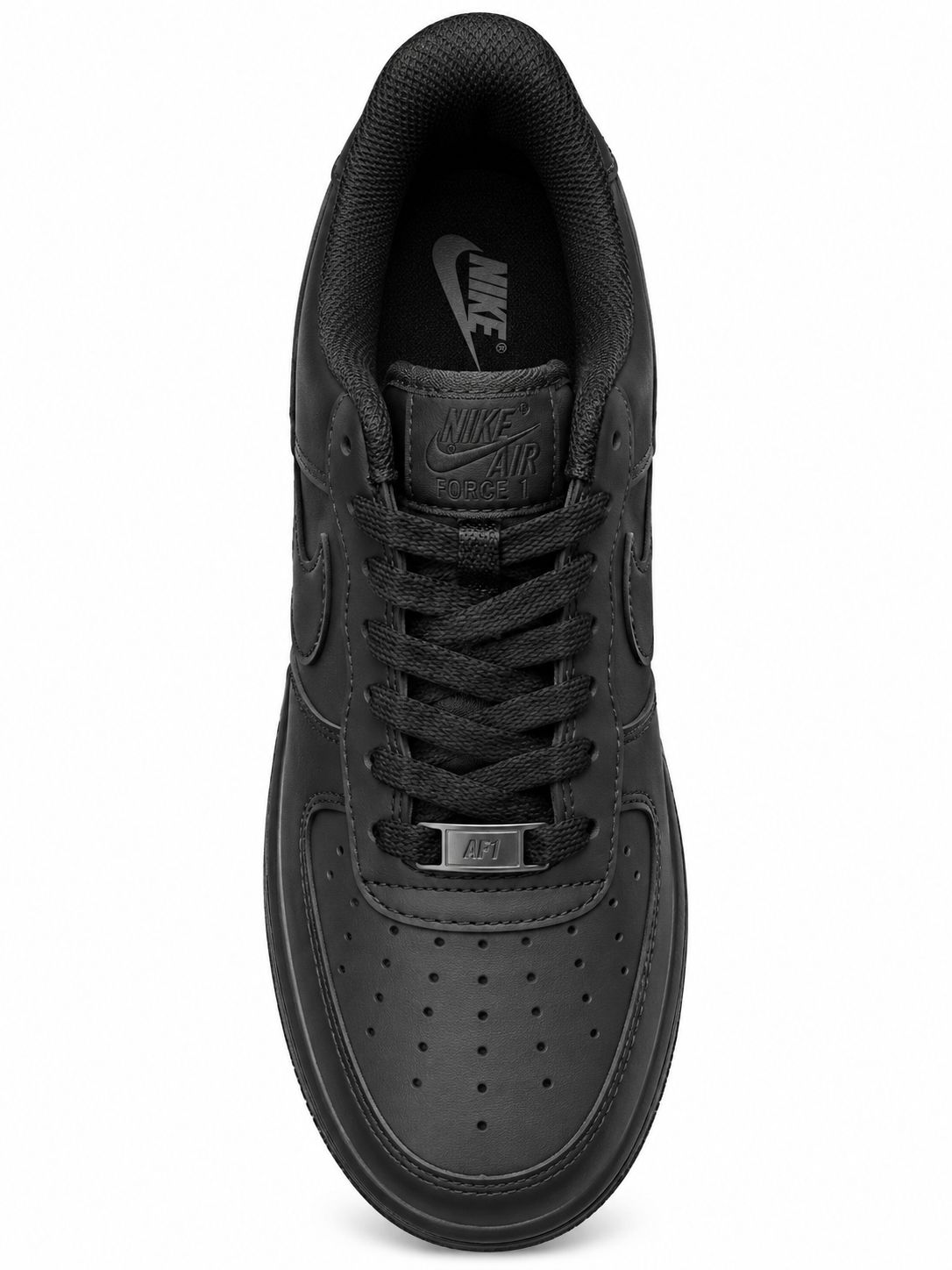 Nike Air Force 1 Style Sneakers – All-Black Low-Top Casual Shoes