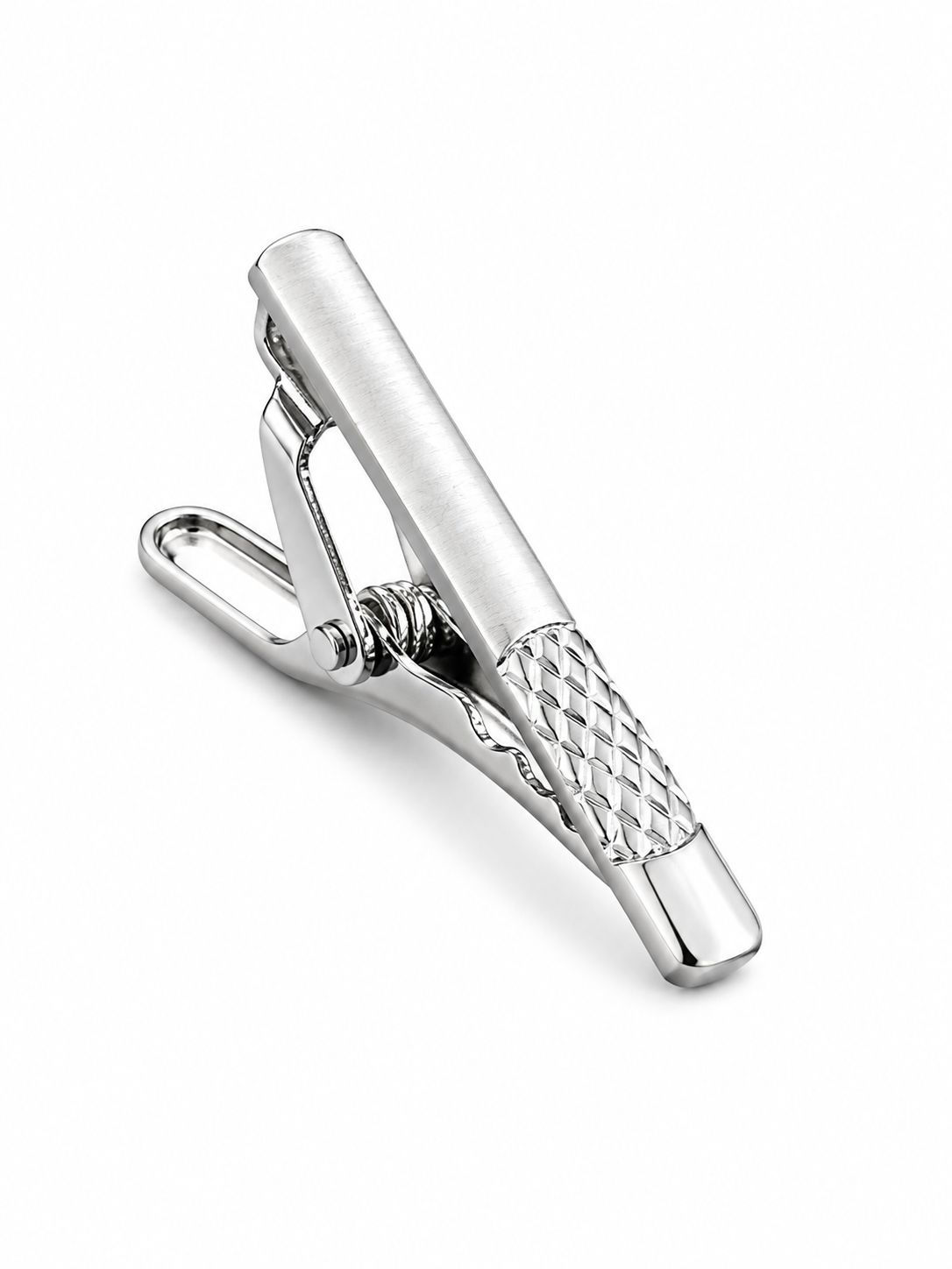 Men’s Silver Brushed Tie Clip