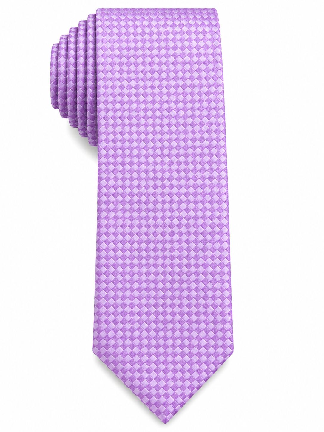 Men’s Lavender Purple Woven Diamond Pattern Necktie