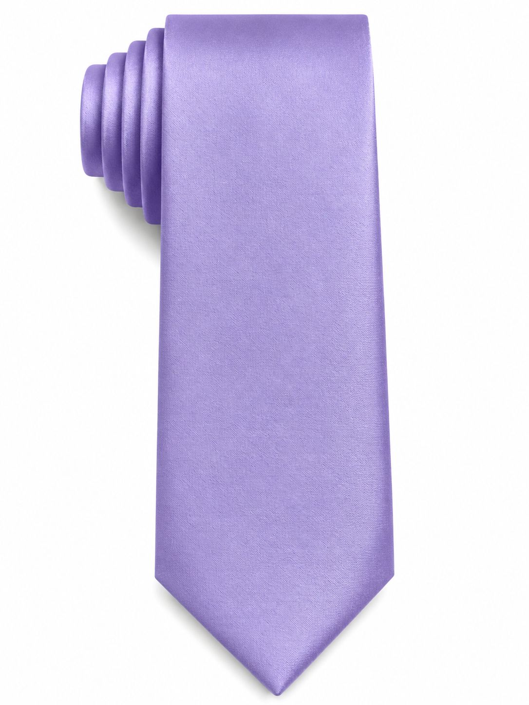 Men’s Solid Lavender Purple Satin Necktie