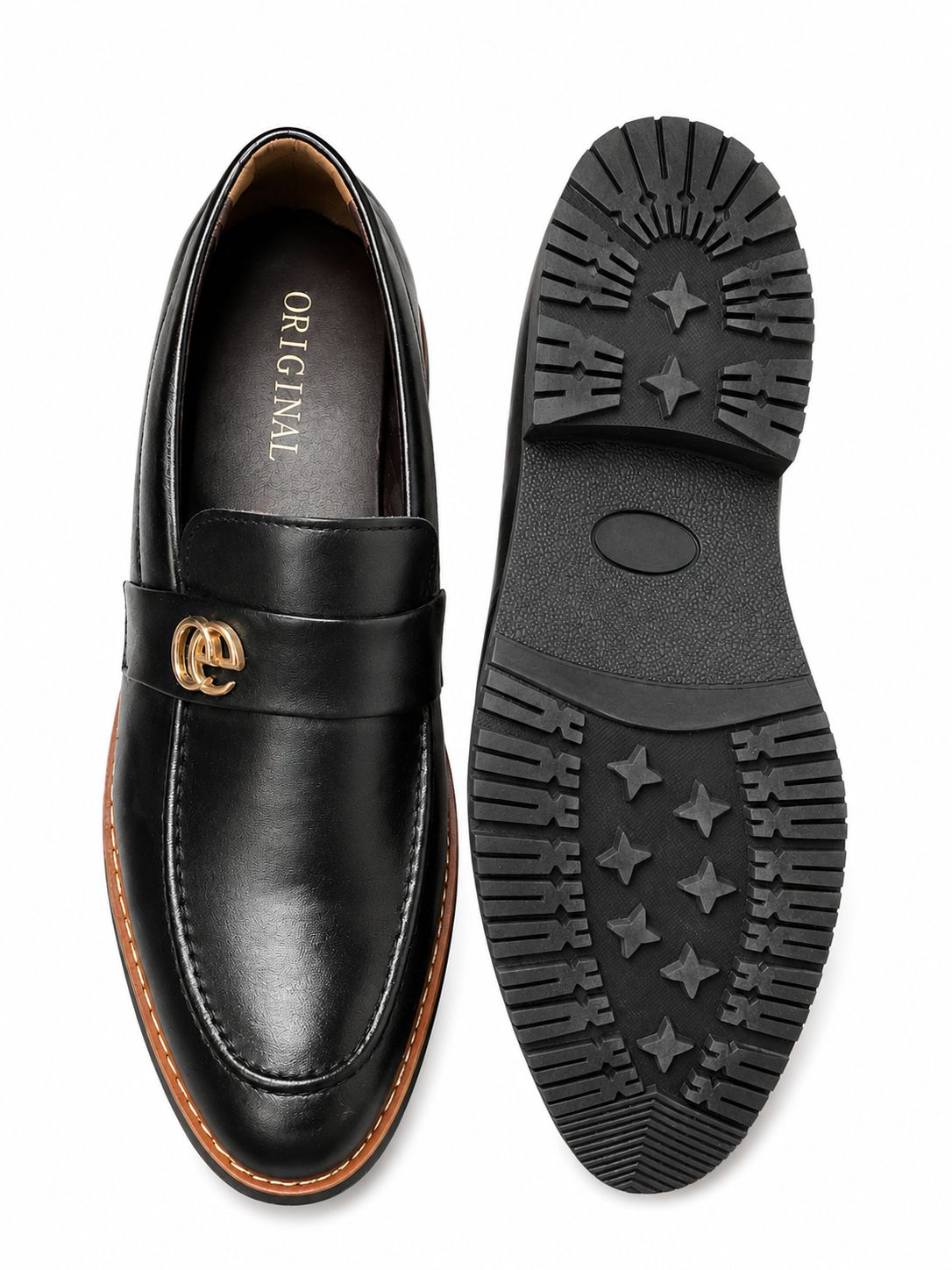 Men’s Black & Brown Loafers