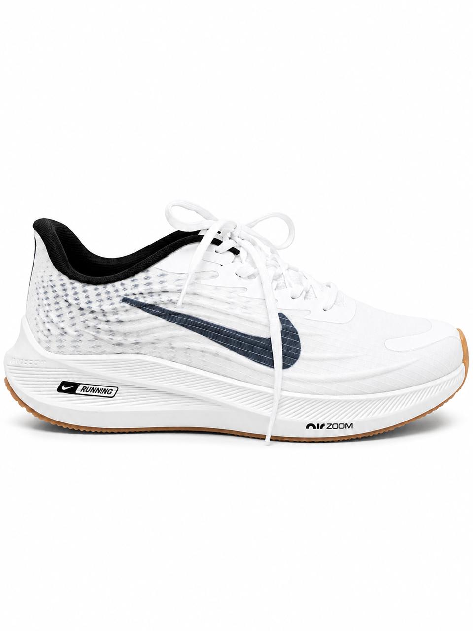 Men’s White & Black Running Sneakers