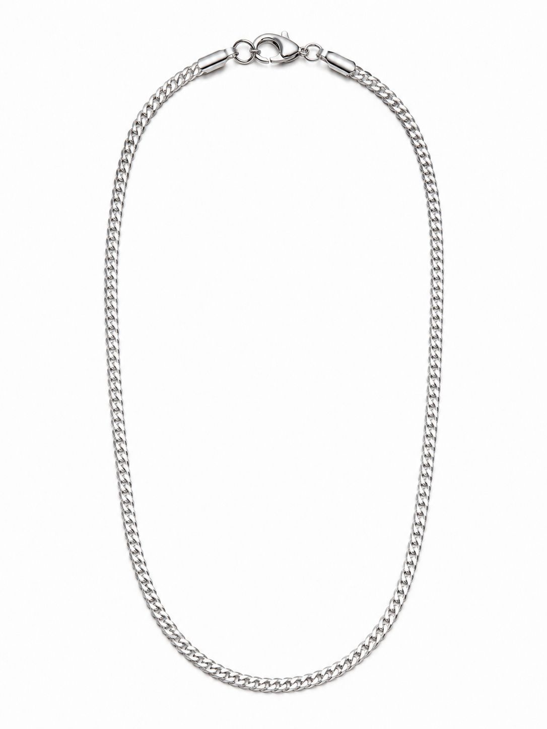 Men’s Silver-Tone Cuban Link Chain Necklace
